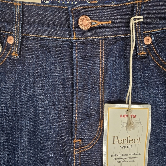 NWT Levis Jeans Womens Blue 525 Perfect Waist Bootcut Elastic Waist Stretch 8M - Picture 4 of 13